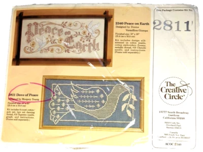 Needlework Kit Dove of Peace The Creative Circle 2811 Unopened Margery Young '87 - Image 1 of 4