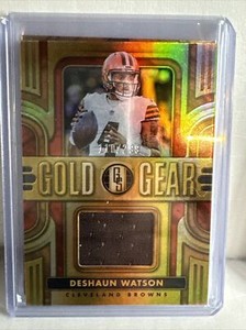 2023 Panini Gold Standard Deshaun Watson Gold Gear Patch /299 Browns