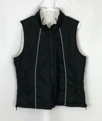 Rod’s Womens XL Reversible Black & White Full Zip Sleeveless Outdoor Vest - Image 1 of 4