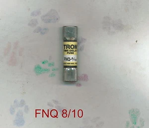 NUOVO FUSIBILE BUSSMANN TRON FNQ-8/10 RITARDO FNQ8/10 500 VOLT - Foto 1 di 3