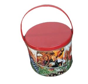 Trail's End Gourmet Popcorn Vintage Dose & Griff 1999-2000, 4 7/8" Höhe x 5 7/8" Tiefe - Bild 1 von 5