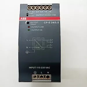 ABB CP-E 24/5.0 IN:115-230 VAC 47-63HZ Power Supply Out: 24VDC, 5A - Picture 1 of 9