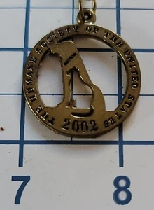Vintage 2002 Humane Society of United States Schlüsselanhänger Ring Katze Hund 1,25" - Bild 1 von 3