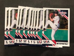 Lot of (10) MATTHEW MATTHIJS 2020 Panini Stars & Stripes USA Baseball cards QTY