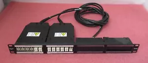 Hellermann Tyton Rapidnet 1U 19" Patch Panel 2 Cassette RNFMD-24LC1MS2-XX.XX - Foto 1 di 8