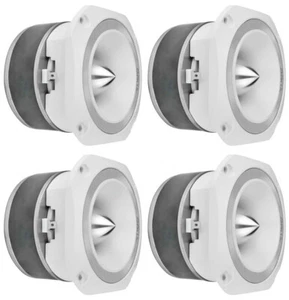 PRV TW700Ti WHITE Titanium 4" Super Bullet Tweeter 8-Ohm 240W 3500 to 20kHZ FOUR - Picture 1 of 9