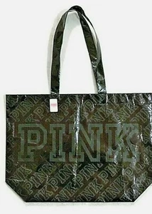 Victoria’s Secret ROSA Reutilizable Negro Eco Bolso Compras Gimnasio Playa Nuevo Con Etiquetas - Imagen 1 de 2