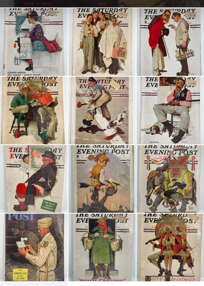 The Saturday Evening Post (1931-1944) NORMAN ROCKWELL Covers Complete You Choose - Image 1 of 1