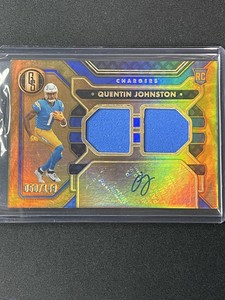 2023 Panini Gold Standard Quentin Johnston Dual patch auto RPA # 50/149