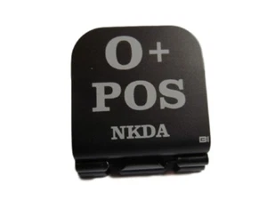 O+ POS NKDA Laser Etched Aluminum Hat Clip Brim-it - Picture 1 of 9