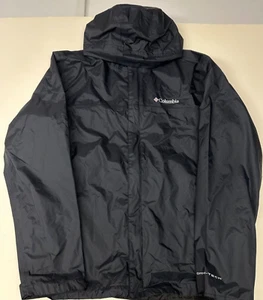 Chaqueta con Capucha COLUMBIA Omni Tech Para Hombres Negra Talla M Carcasa Suave Cremallera Completa - Imagen 1 de 10