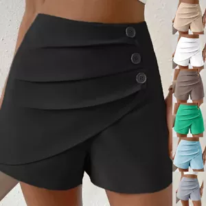 Women's High Waist Shorts Pant Skirt Hotpants Leisure Short Pants Summer Shorts - Picture 1 of 24