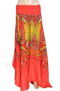Joe Browns Printed High Waist Smocked Lace Maxi Skirt New Plus Size 2X US 20 - Picture 1 of 4