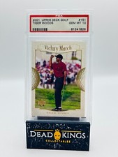 2001 Upper Deck Golf - Tiger Woods RC Victory March PSA 10
