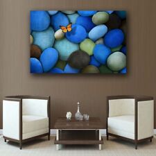 Blue Stone Canvas Painting Wall Art Nordic Posters And Prints Home Decor