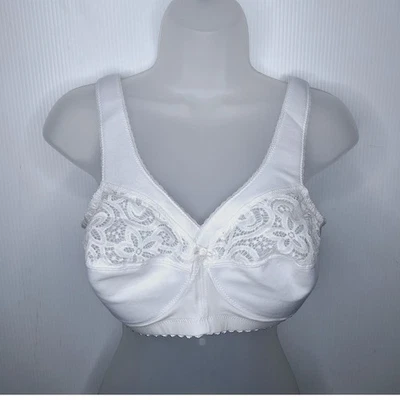 Glamorise MagicLift 棉混纺文胸 38B 全塑像加大码无钢圈 1001 — 第 1/4 张图片