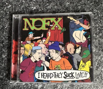 NOFX I HEARD THEY SUCK LIVE CD ALBUM 1995 US PRESS FAT 0528-2 EXCELLENT - Image 1 of 3