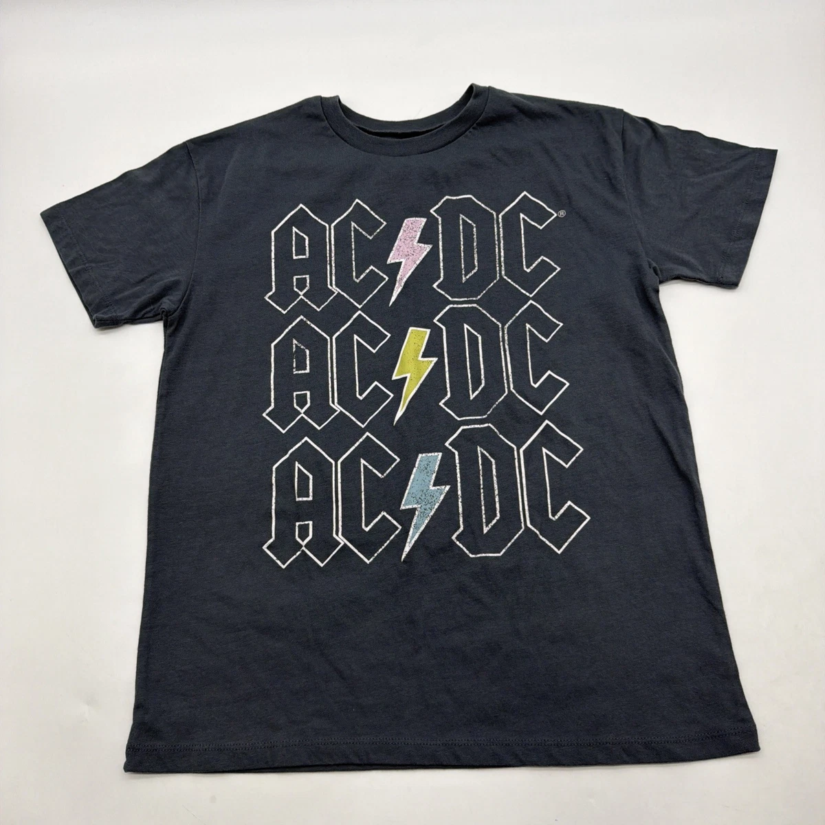 AC/DC Women's Jagged Logo T-Shirt - Official Band Merchandise, Black, Slim Fit - View #11