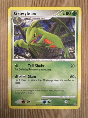 Grovyle - 39/100 - Pokemon Stormfront Non-Holo Card NM - Image 1 of 2