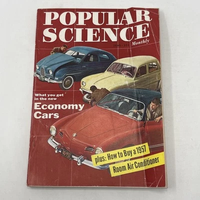 1957 June, Popular Science Monthly Magazine, New Economy Cars (MH417)  - Image 1 of 4