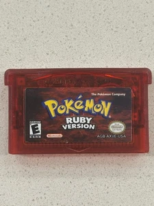 POKEMON RUBY - Nintendo Game Boy Advance GBA - GAME ONLY AUTHENTIC - Picture 1 of 2