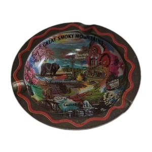 Posacenere souvenir vintage Great Smokey Mountains MCM decorazione Tennessee North Carolina - Foto 1 di 8