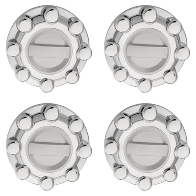 4X 2.5" x 8.25" Chrome Wheel Center Hub Cap For 17-22 Ford F250 F350 Super Duty Foto 1 de 4