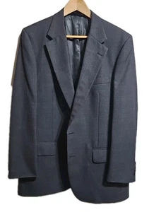 BURBERRY Size 42L Black Charcoal Suit 34x30 - Picture 1 of 11