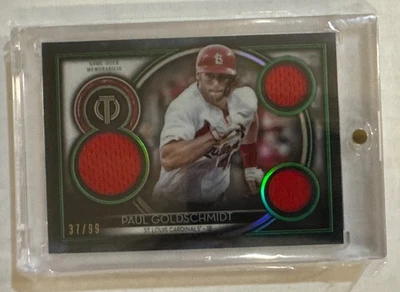 2020 Topps Tribute Paul Goldschmidt Triple Jersey Purple #37/99Cardinals - Image 1 of 2