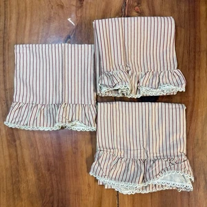 Lote de 3 fundas de almohada vintage Ralph Lauren Grosvernor cuadradas a rayas King Z23 - Imagen 1 de 10