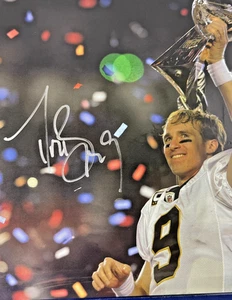 Foto firmada por Drew Brees 11x14 SAINTS SUPER BOWL autógrafo con certificado de autenticidad (TSA) ENVÍO GRATUITO - Imagen 1 de 7