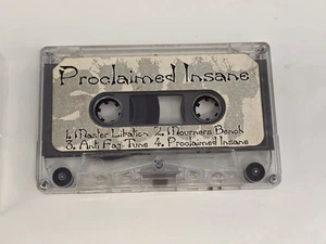 Splat : Proclaimed Insane 1993 Demo Tape Cassette Rare , Lemoyne Pa. Metal Band - Picture 1 of 4
