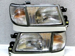 1998 2000 JDM SUBARU FORESTER SF5 ZENKI HEADLIGHT SET W CORNER LIGHT FACTORY OEM - Picture 1 of 11