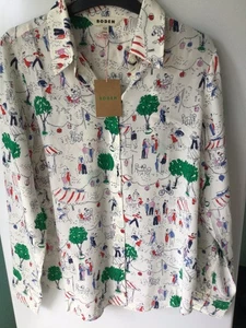 Pure Silk Boden Blouse Shirt Paris Chic Size 10R Brand New with Tags - Picture 1 of 11