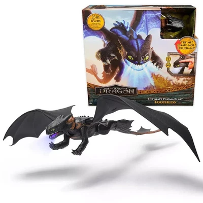 Boneco de ação How To Train Your Dragon Ultimate Plasma Blast Toothless Nightfury - Imagem 1 de 4