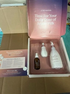 Josie Maran Time For Your Daily Dose Of Argan Milk Gift Set, New & Sealed - Picture 1 of 4