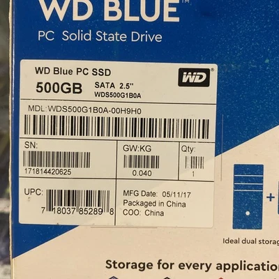Western Digital WDS500G1B0A WD Blue 500GB SATA3 - Image 1 of 4