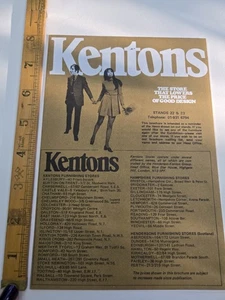 Vintage Kentons Furniture Catalogue 1960s/70s Schreiber Tivoli Sofa Bedroom Etc - Picture 1 of 4