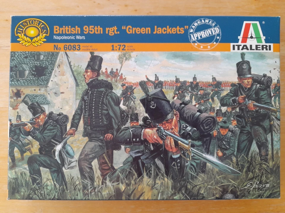 Italeri 1/72 BRITISH 95th REGT "GREEN JACKETS" Napoleonic Figures set 6083  - Image 1 of 4