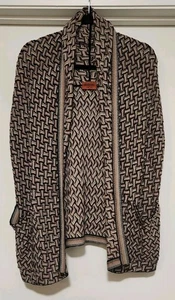 MISSONI Strickweste ärmellos offen Cardigan braun Damen kleiner Wasserfallausschnitt - Bild 1 von 19