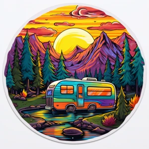 XXL Autoaufkleber Sticker Camping Aufkleber - Picture 1 of 1