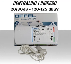 Centralino 1 ingresso 20/30dB regolabile VHF+UHF filtro 5G offel 26-759 - Foto 1 di 2