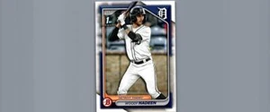 2024 Bowman Draft #BD-17 Woody Hadeen - Bild 1 von 2