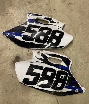 Yamaha Yz400f Yz426f Yz250f Wr Yz Number Plates Plastic - Image 1 of 3