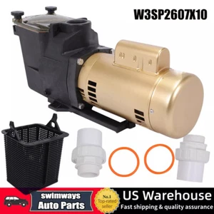 W3SP2607X10 Pool Pump 1HP 115/230V Single Speed Super Pump for Hayward - Picture 1 of 16