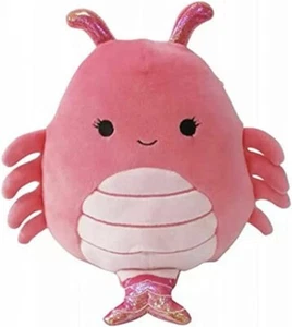 SQUISHMALLOW 8" Simone the PINK Shrimp PLUSH NEW WITH TAG - Picture 1 of 1