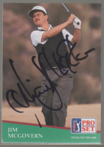 Autographed 1991 Pro Set Jim McGovern