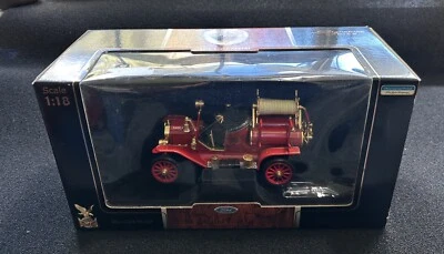 1914 MODEL T FIRE ENGINE  ROAD SIGNATURE 24K GOLD PLATED COIN REAL WOOD LADDER - Image 1 of 4