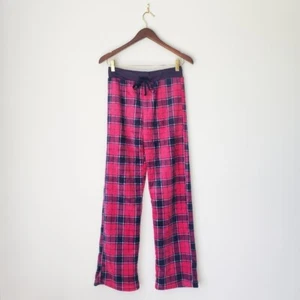 Plush Pink Plaid PJ Pajama Lounge Pants S NWT - Picture 1 of 7