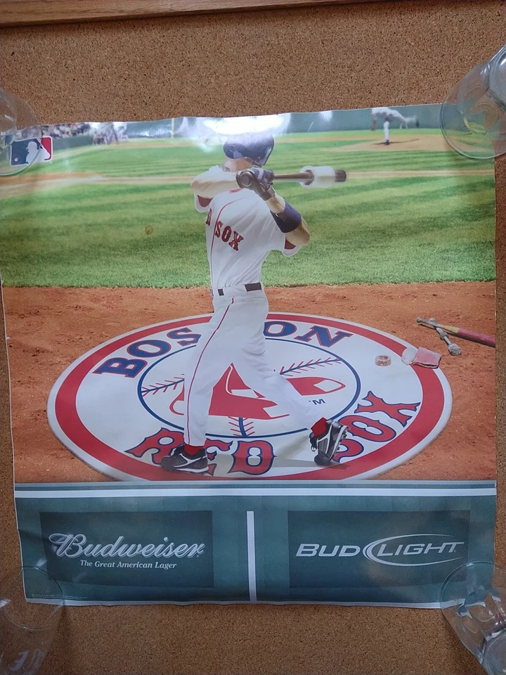 BASEBALL Poster  RED SOX Budweiser Bud Light (Beer) Q - Image 1 of 1